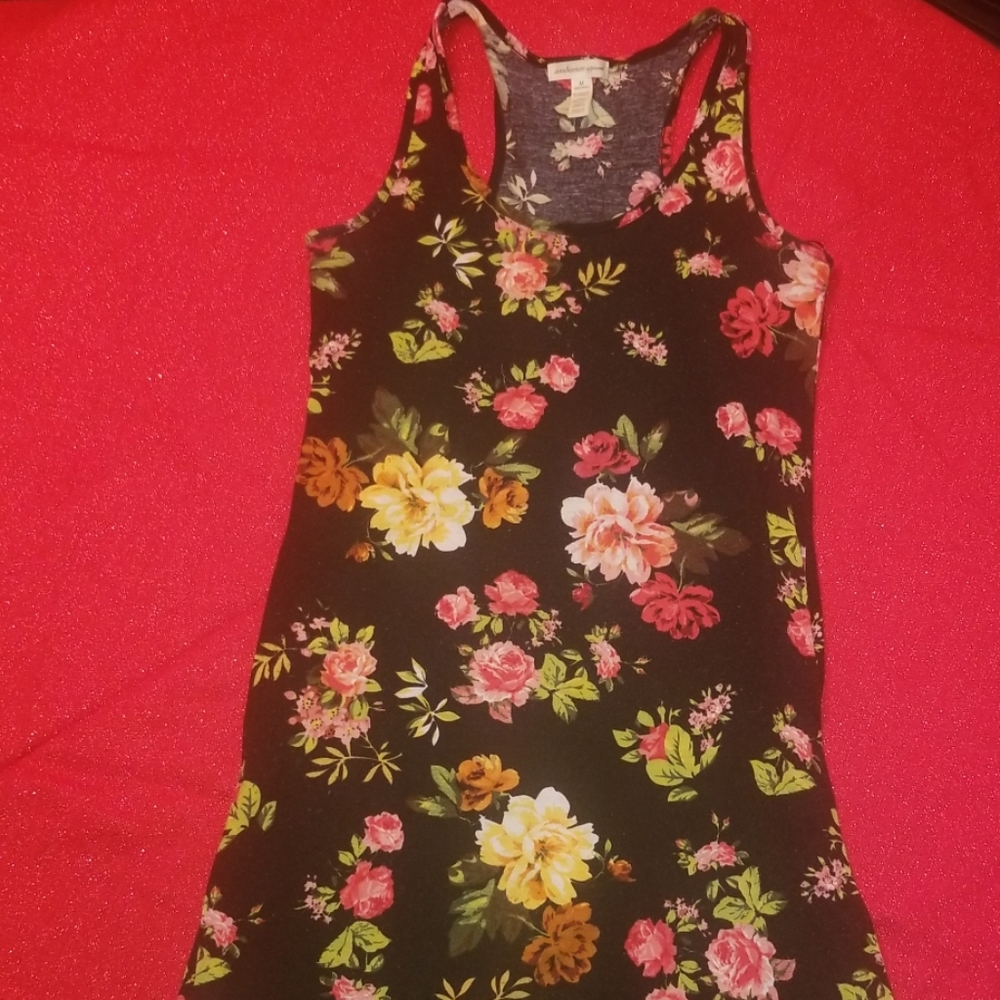 Womens flowered long maxi dress